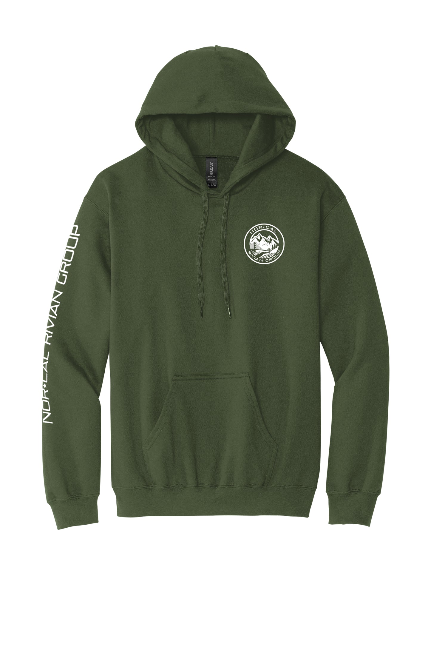 Men's Military Green NorCal Rivian Group Sweatshirt