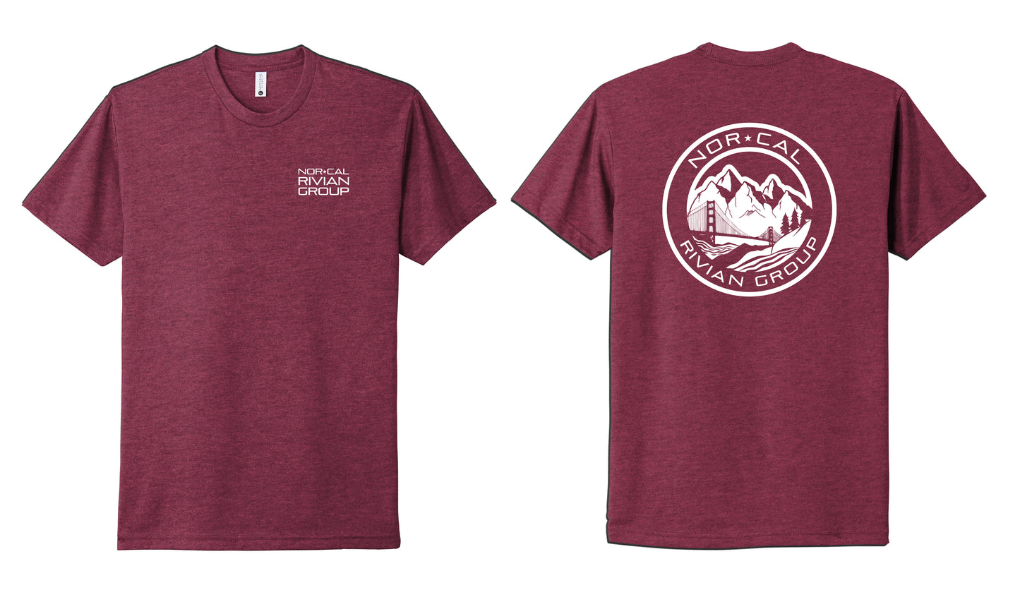 Maroon NorCal Rivian Group T-Shirt